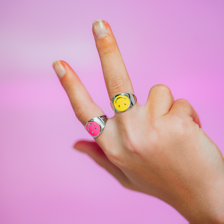 Yellow Sunny Smiles Ring