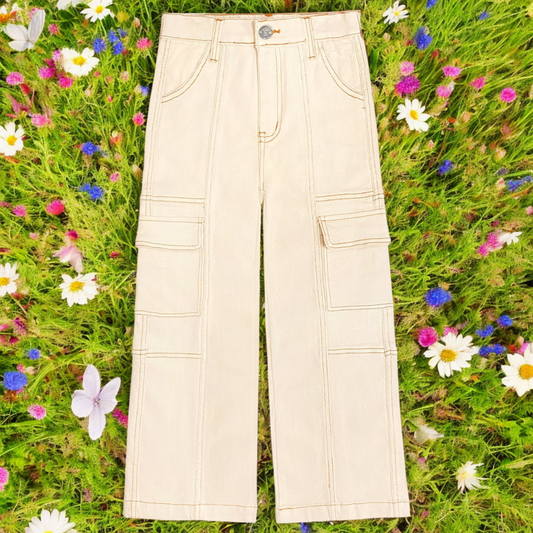 Oat Blossom Cargo Pants