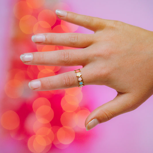 Pastel Star Ring