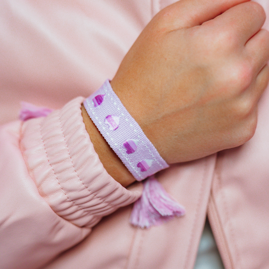 Lavender Gradient Woven Bracelet