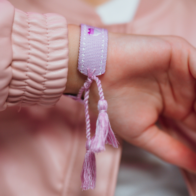 Lavender Gradient Woven Bracelet