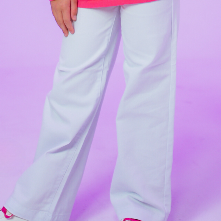 White Starlight Wide-Leg Pants