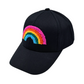 Keep the sun out of your eyes in style with this eye-catching Rainbow Ballcap! Perfect for brightening up any outfit, this cap features a colorful rainbow design that's sure to turn heads. So put a little bit of sunshine on your noggin - you won't regret it!