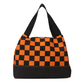 Our Checkered Halloween Bag is the perfect way to spook up your wardrobe this fall! With a classic vintage design in vibrant orange & black, it's sure to bring a little bit of frightful fun to any traditional get-up. Boo-yah!