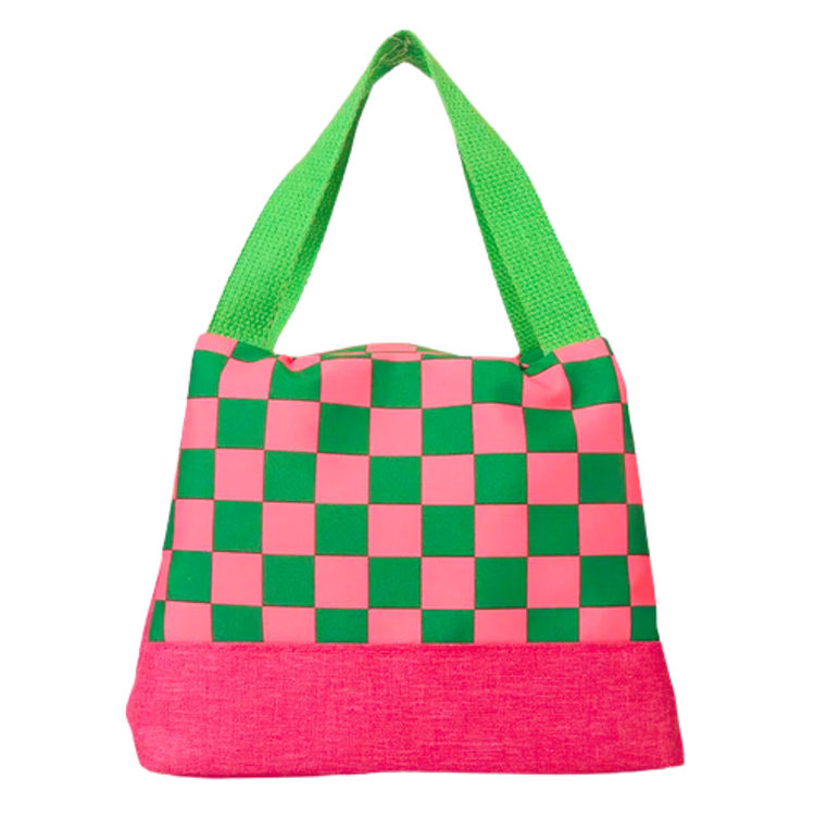 Strap on our Pink Checkered Skate Bag and roll around town in style! This lightweight and eye-catching bag is perfect for any skating enthusiast and adds a pop of color that's sure to turn heads. So, grab your board, pop on this bag, and get ready for a ride like no other!