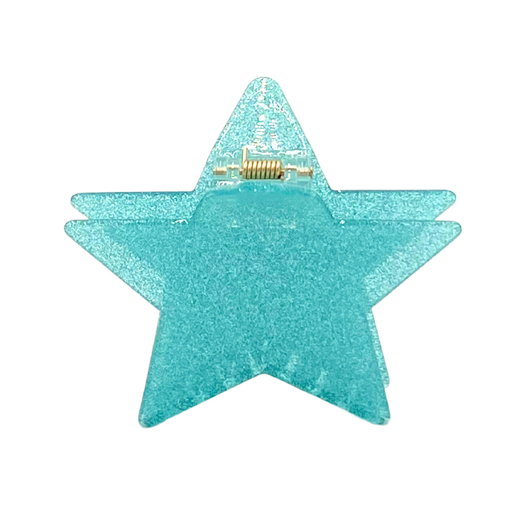 Shine like a star with our Dolly Hair Claw! Perfect for adding extra sparkle and sass to your 'do, this glittery hair accessory will have you feeling like you've stepped out of a music video. Let your style shine bright "like a diamond" with the Dolly Hair Claw! 