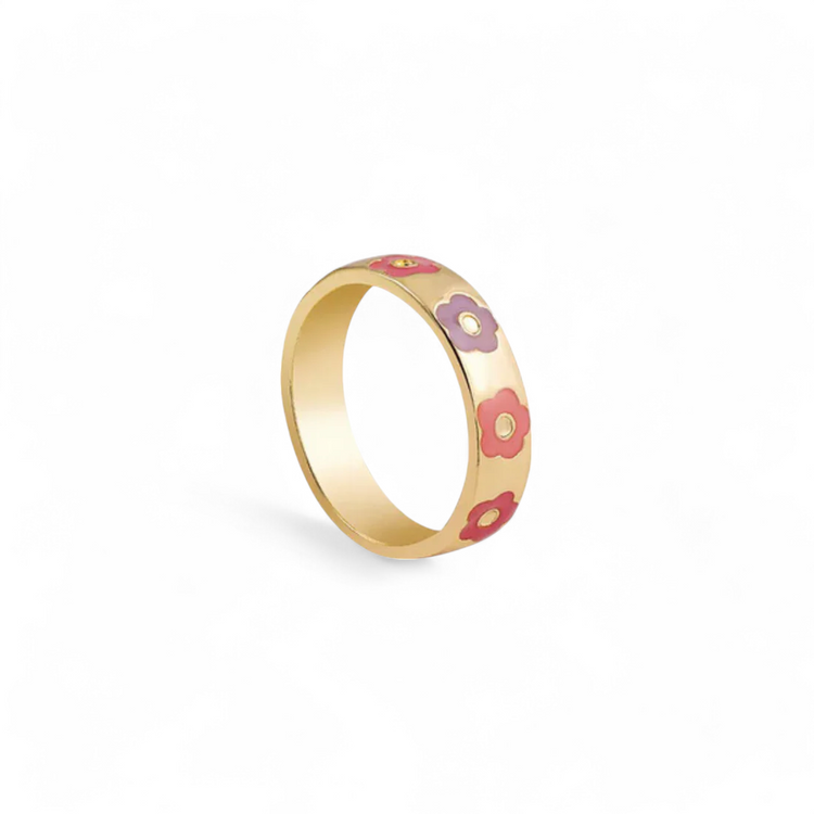 Gold Floral Ring