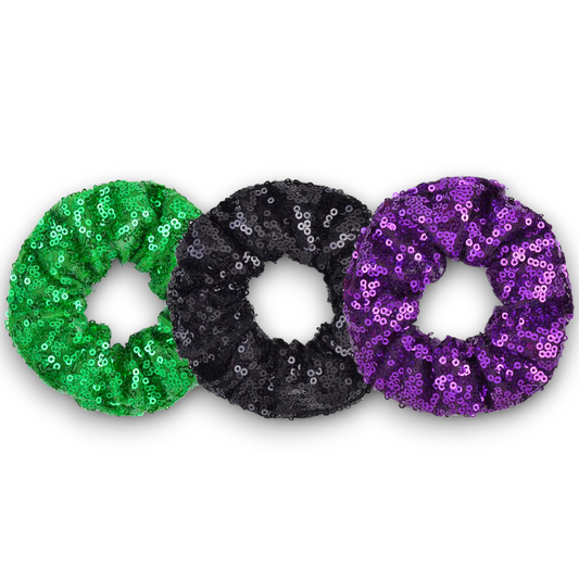 Halloween Sequin Scrunchie Trio