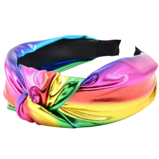 Add a burst of color to any look with this Iridescent Rainbow Headband. The perfect accessory to make any outfit instantly stand out, this one-of-a-kind headband is sure to be the envy of all! Make a bold statement and show off your flair in style with this dazzling headband!