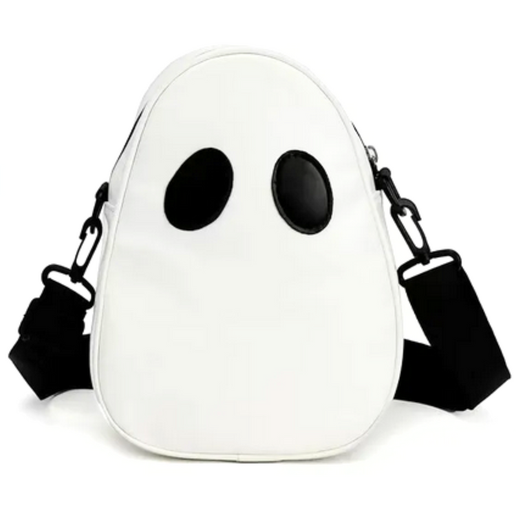 This "Mostly Ghostly" Crossbody bag is the perfect accessory for the modern ghoul about town! It's roomy enough to carry all your ghoulish goodies, and its fun and spooky design will make sure you stand out in a crowd. Boo-tiful!