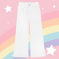 White Starlight Wide-Leg Pants