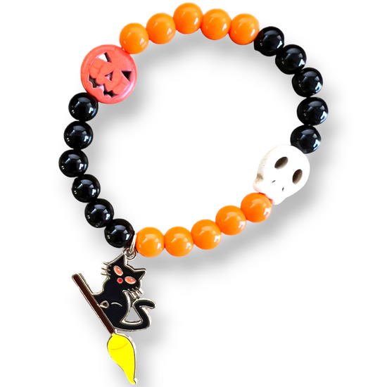 Transform into a frightful fashionista with these stylish Halloween Beaded Bracelets! Perfect for adding a touch of spook to your ensemble, these bracelets come in an assortment of colors, sure to give a playful boost to your look. Scare up some style with these boo-tiful accents!