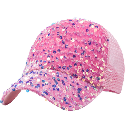 You'll shine like the star you are with the Dazzle Darling Hat! The trucker style hat features a glorious shine that’s sure to make you stand out! Put it on and seize the day, or night, and shine bright like a diamond!