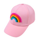 Keep the sun out of your eyes in style with this eye-catching Rainbow Ballcap! Perfect for brightening up any outfit, this cap features a colorful rainbow design that's sure to turn heads. So put a little bit of sunshine on your noggin - you won't regret it!