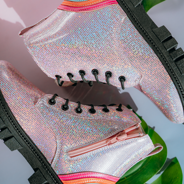 Bubble Gum Rainbow Boots