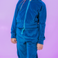 Teal City Chic Velour Tracksuit