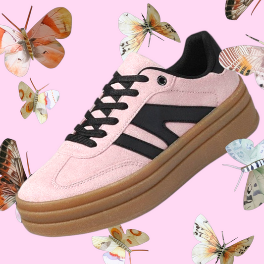 Pink Butterfly Sneakers