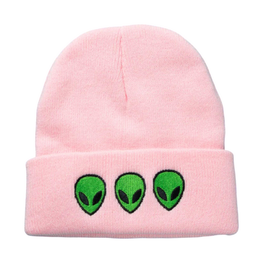 Pink Alien Chill Beanie