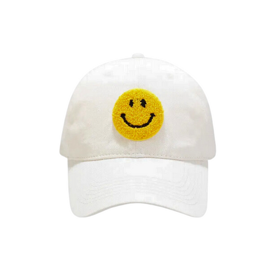 Smile your brightest with our Happy Go Lucky Ballcap! This ballcap is sure to bring some brightness and good vibes your way. Wear it to celebrate a sunny day or to cheer yourself up on a gloomy one! Go ahead, make your day (and everyone else's!).