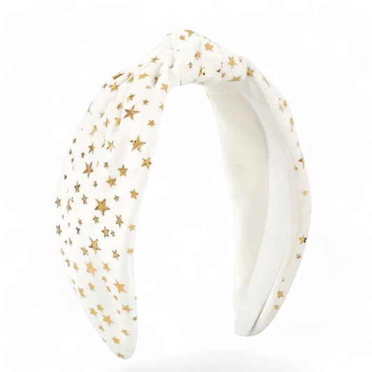 White Starry Night Headband